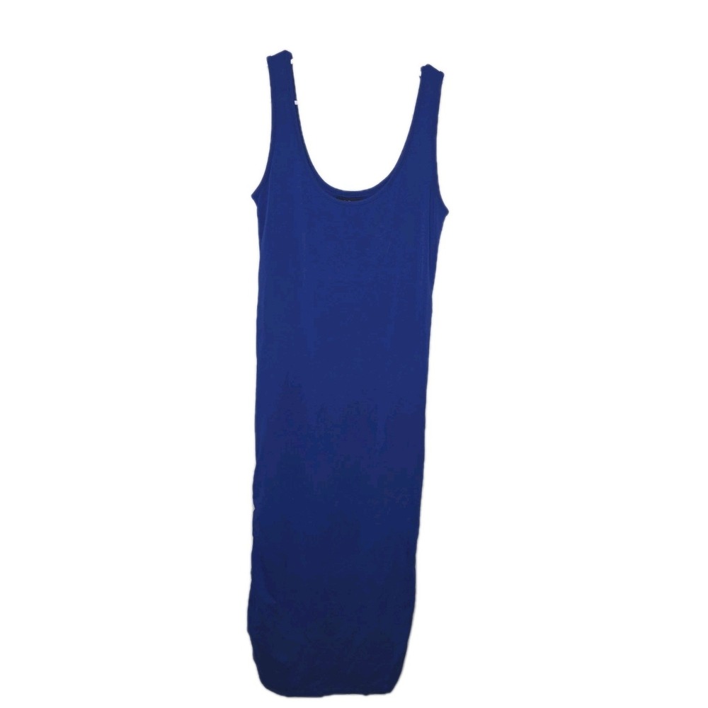 Isabella Oliver Blue Ruched Maternity Dress Size 2 EUC Chic Stretch 💙